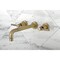 Kingston Brass Roman Tub Faucet, Antique Brass, Wall Mount KS8023DL - alternate 2